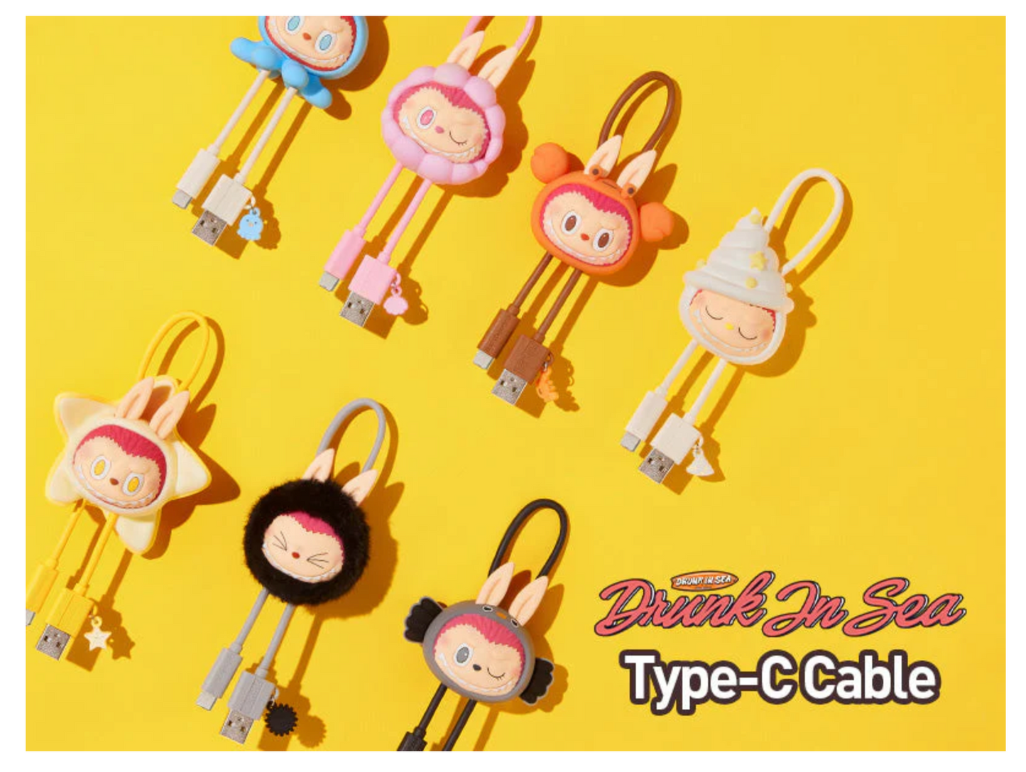 The Monsters Enchanted by the Seaside USB Type-C Cable BLIND BOX
