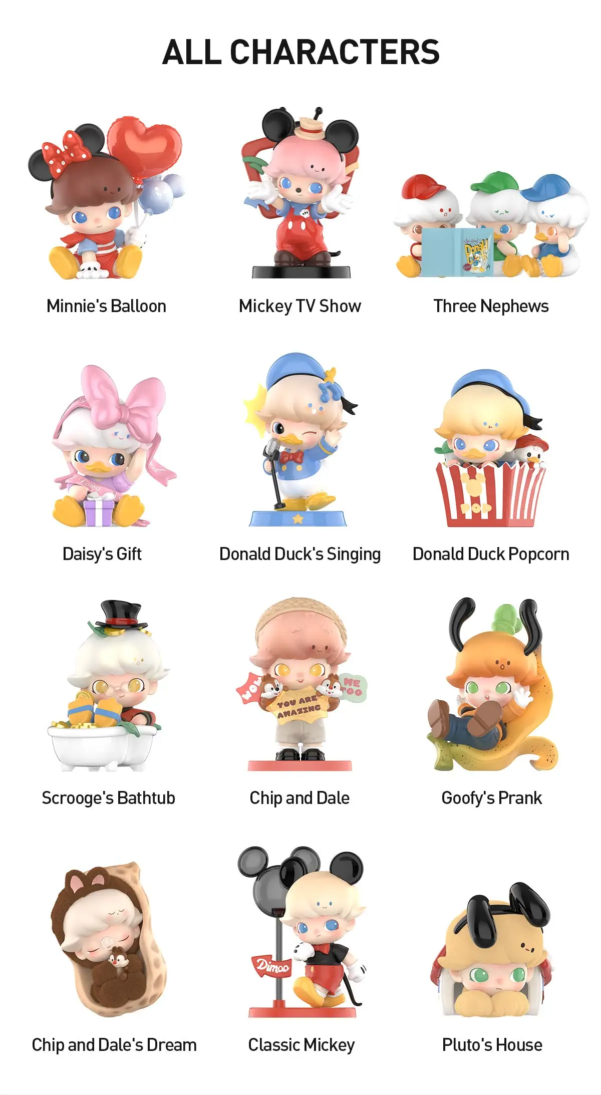 DIMOO WORLD X DISNEY Series Figures BLIND BOX