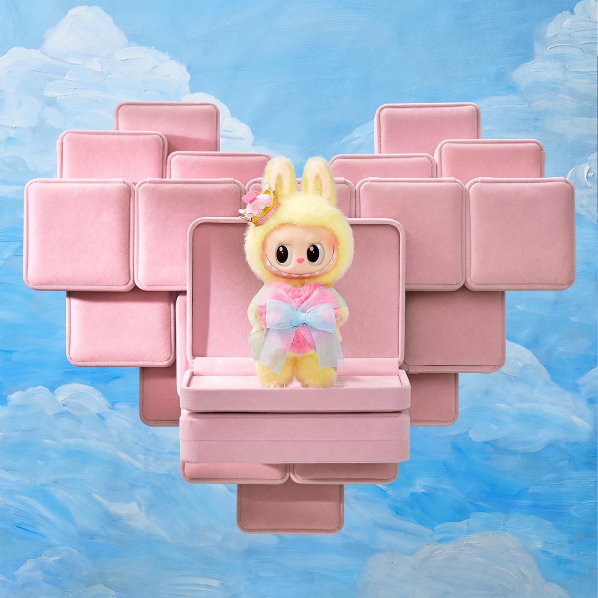 THE MONSTERS Let's Checkmate Series-Vinyl Plush Hanging