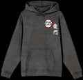 Demon Slayer Tanjiro Character Art Men’s Charcoal Mineral Wash Long Sleeve Hooded Sweatshirt