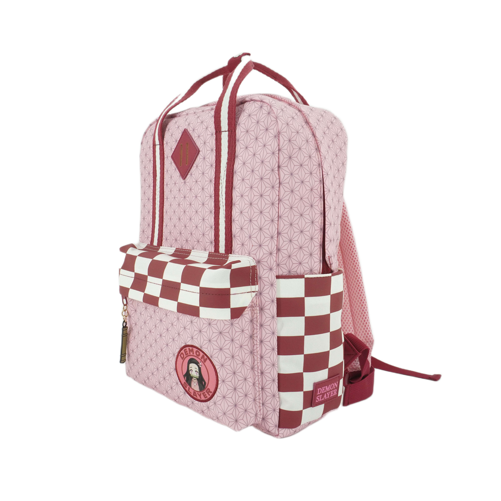 Demon Slayer Logo Cotton Canvas Women's Pink Mini Backpack