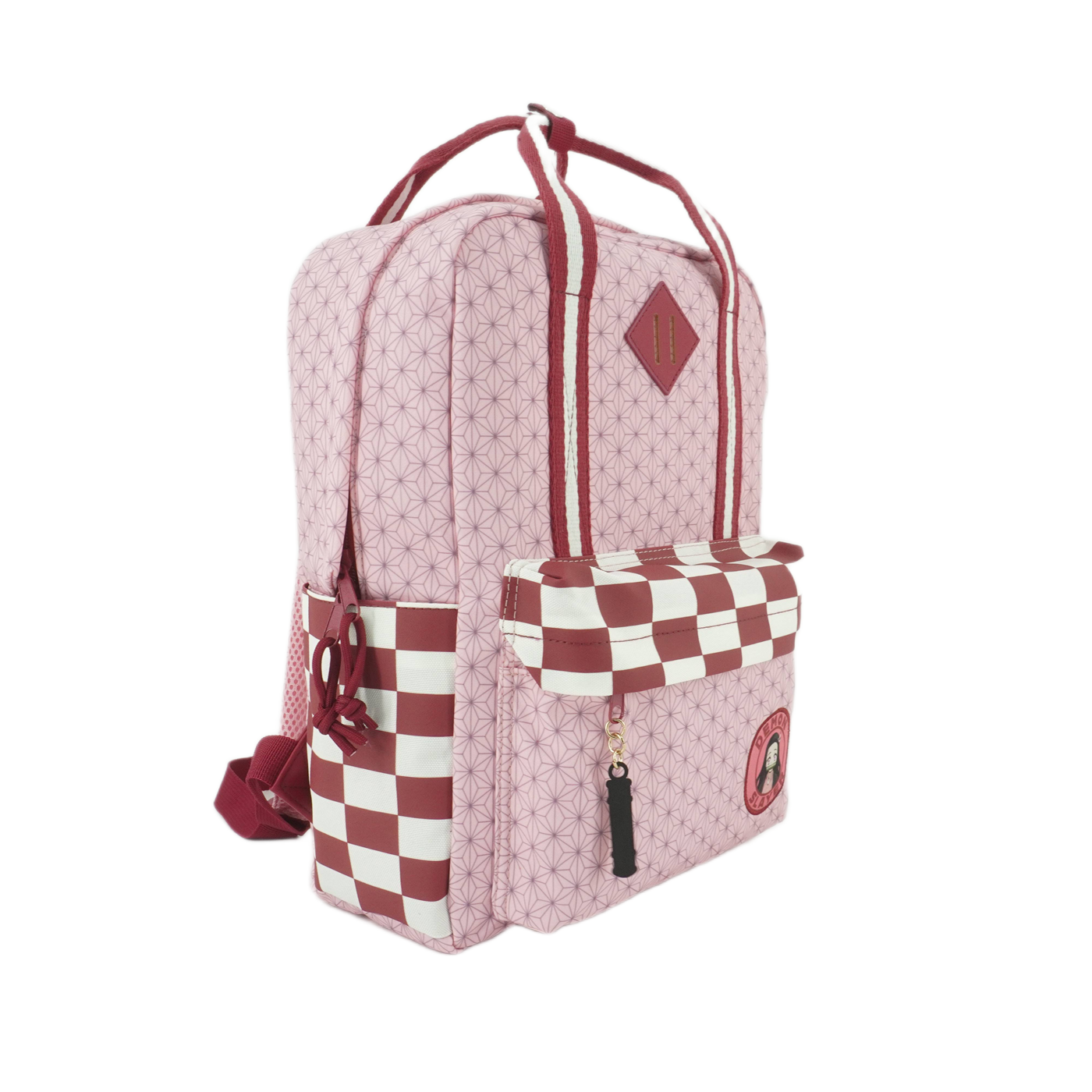 Demon Slayer Logo Cotton Canvas Women's Pink Mini Backpack