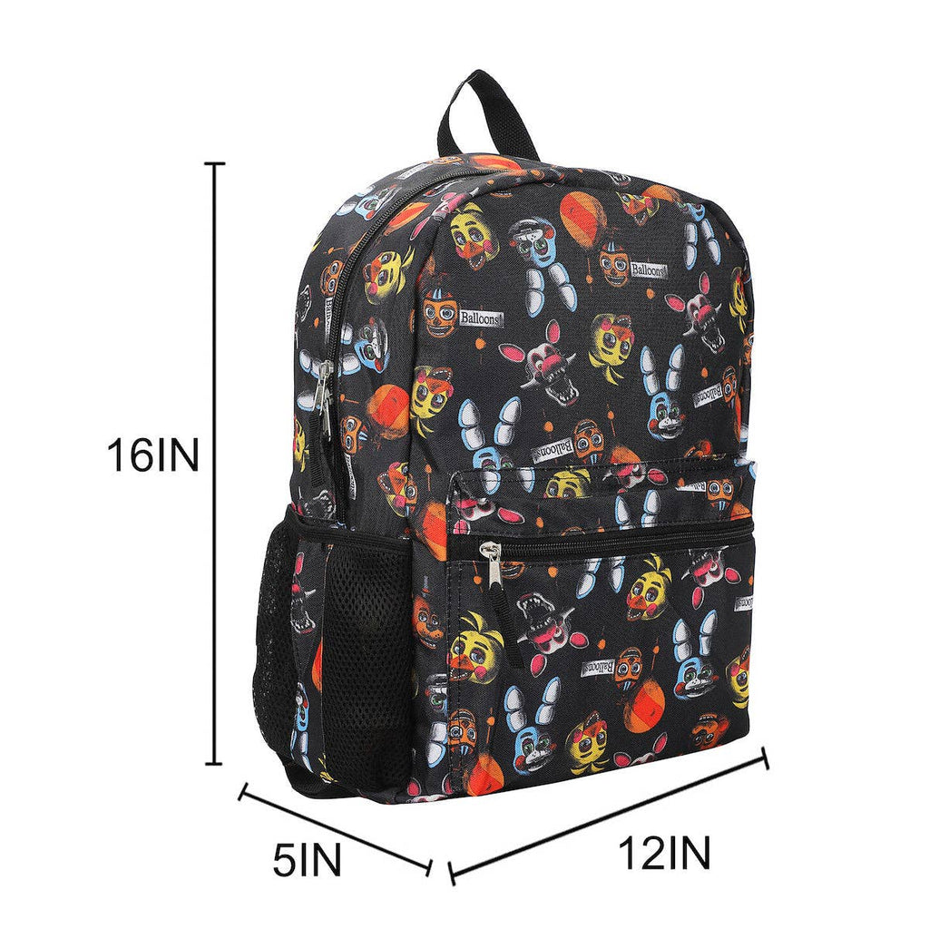 Five Nights at Freddy’s All-Over Print 16” Backpack For School And Travel