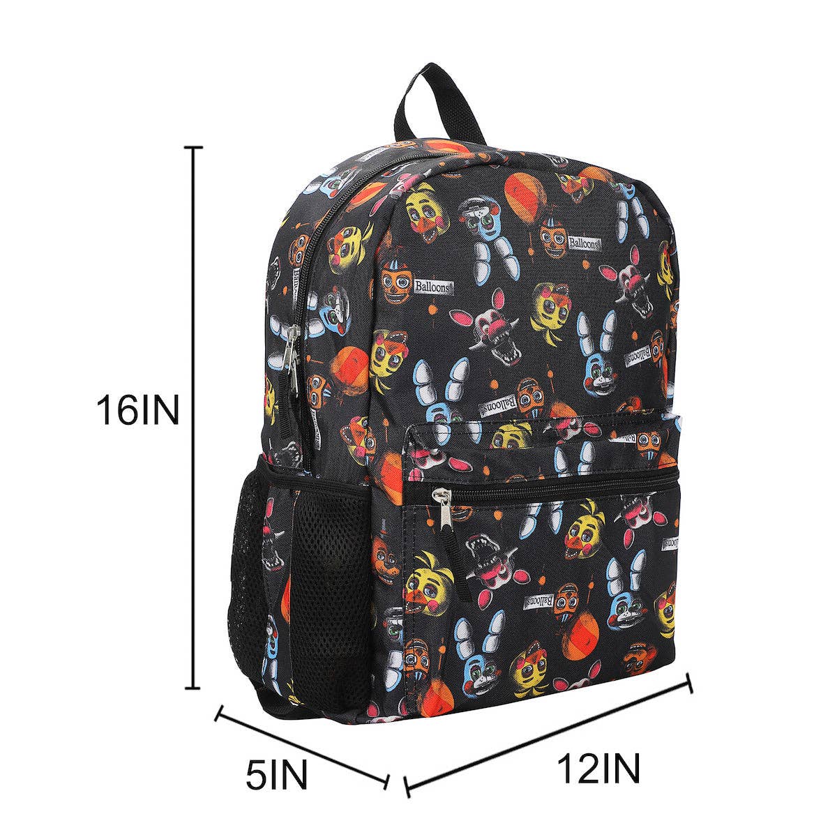 Five Nights at Freddy’s All-Over Print 16” Backpack For School And Travel