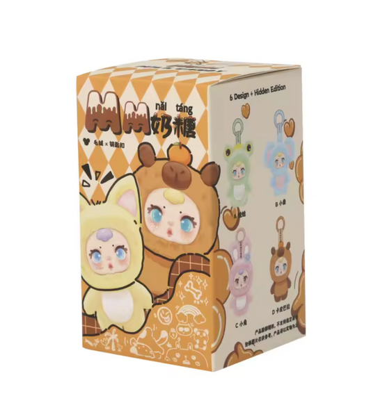 Mm Milk Candy Plush Vinyl Face Keychain BLIND BOX
