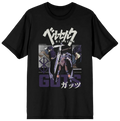 Berserk Guts Slick Squad Kanji Men's Black Short Sleeve Tee