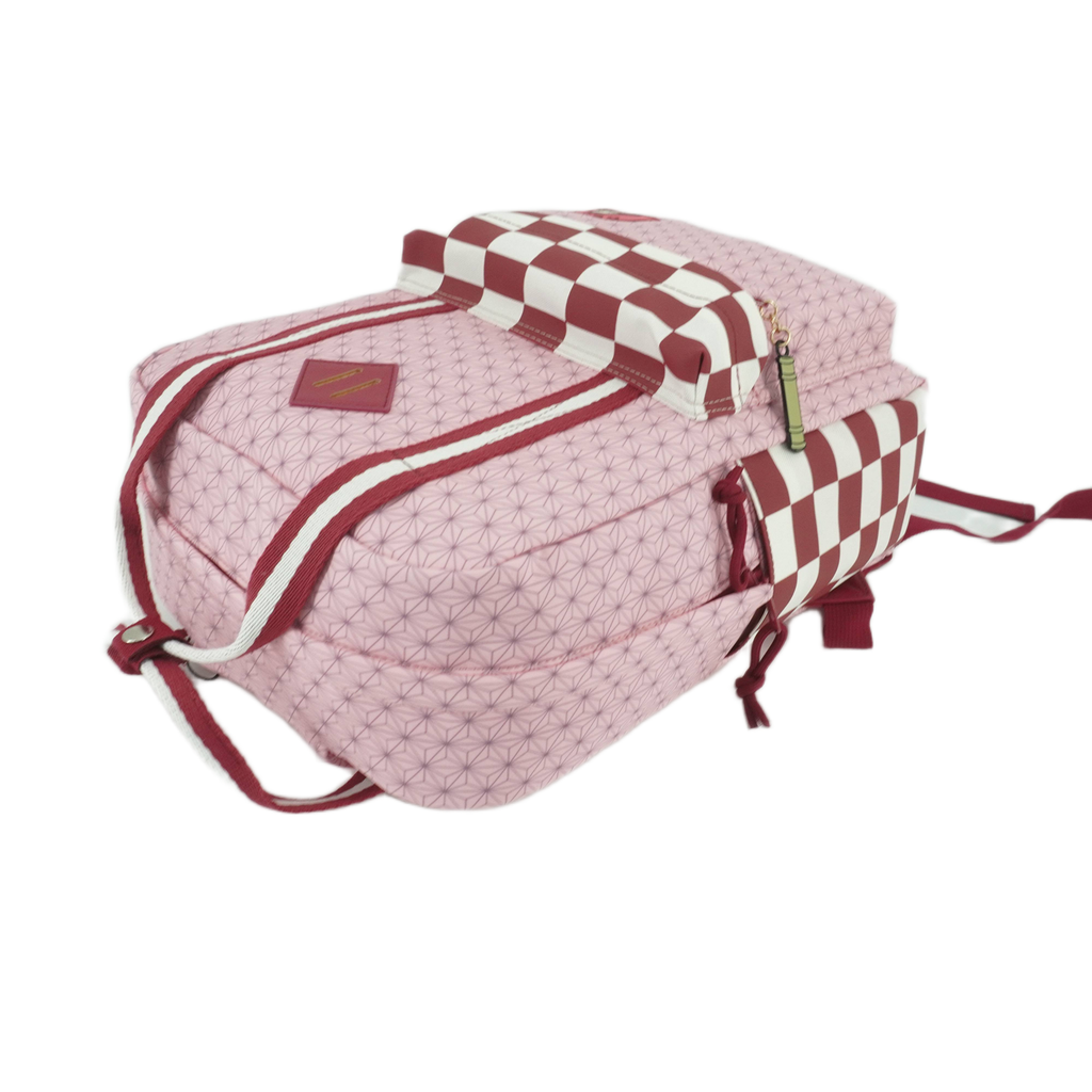 Demon Slayer Logo Cotton Canvas Women's Pink Mini Backpack