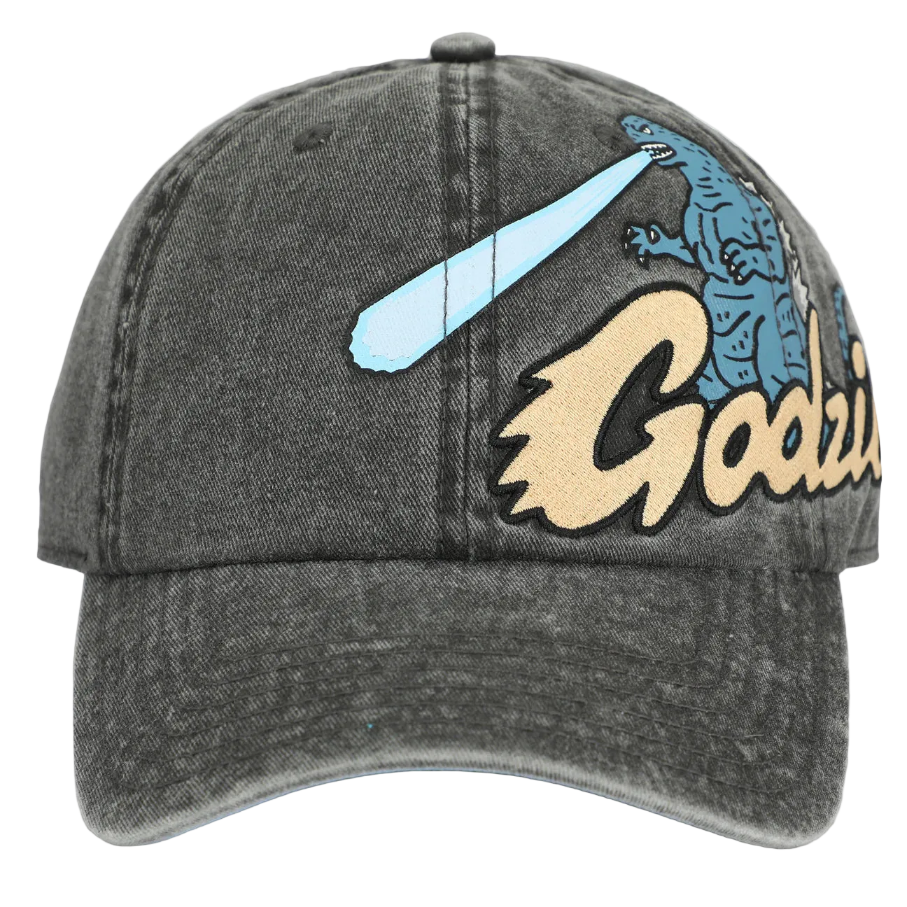 Godzilla Embroidered Pigment Dyed Adjustable Dad Hat