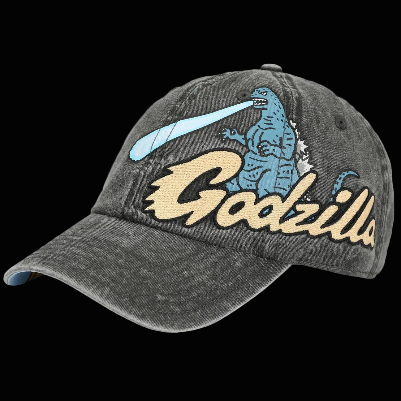 Godzilla Embroidered Pigment Dyed Adjustable Dad Hat