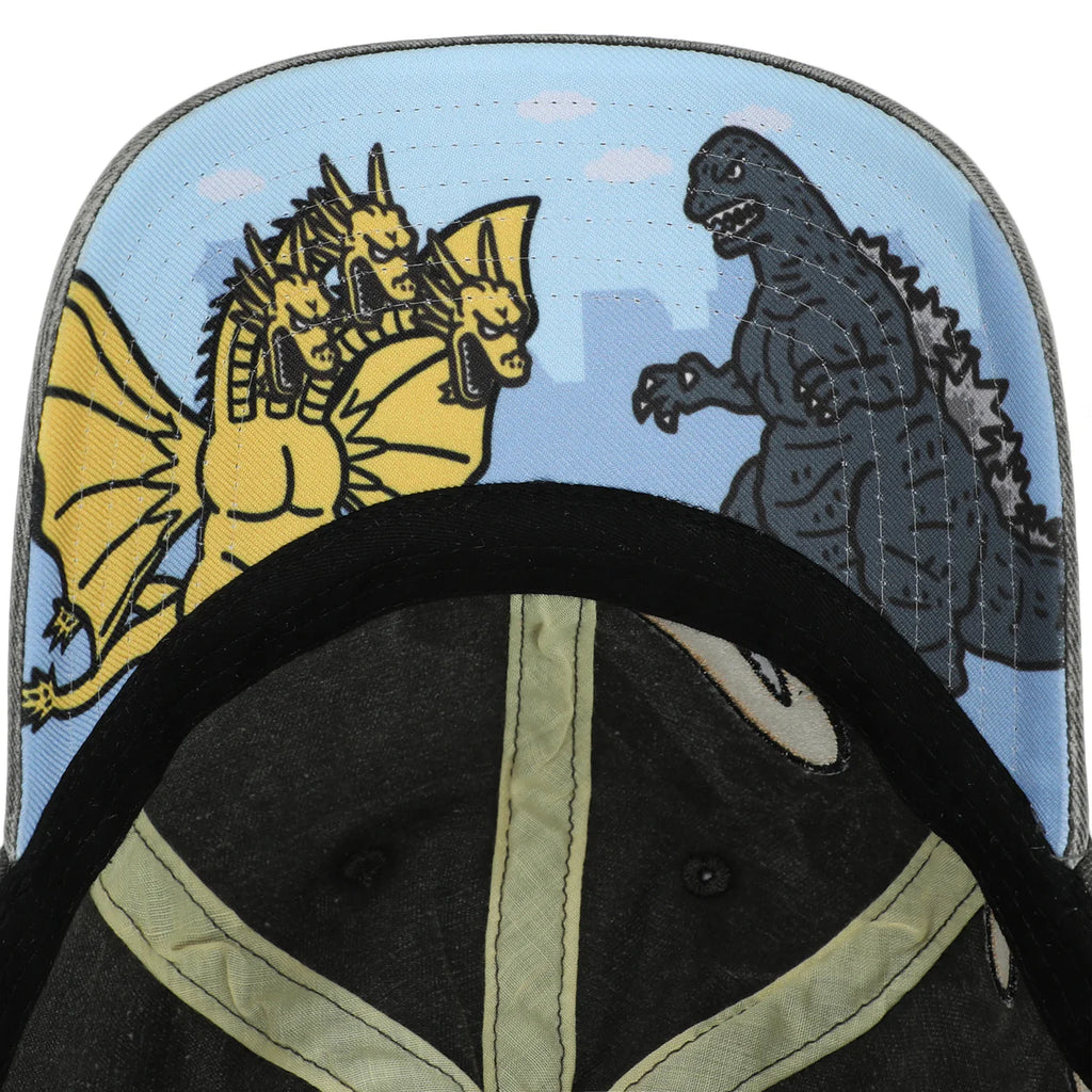 Godzilla Embroidered Pigment Dyed Adjustable Dad Hat
