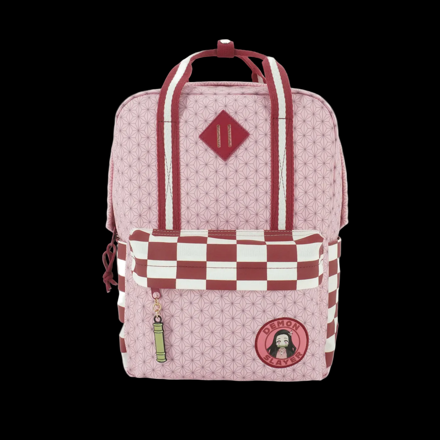 Demon Slayer Logo Cotton Canvas Women's Pink Mini Backpack