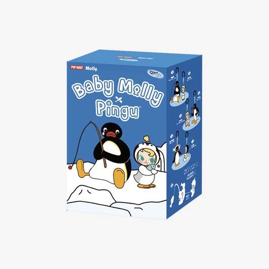 Baby Molly X Pingu Happy Fishing Series Plushie Pendant BLIND BOX