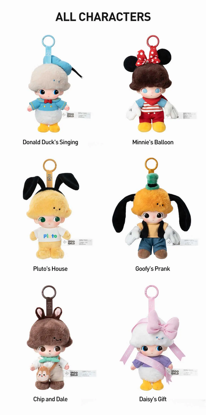DIMOO WORLD x DISNEY Series-Vinyl Plush Keychain