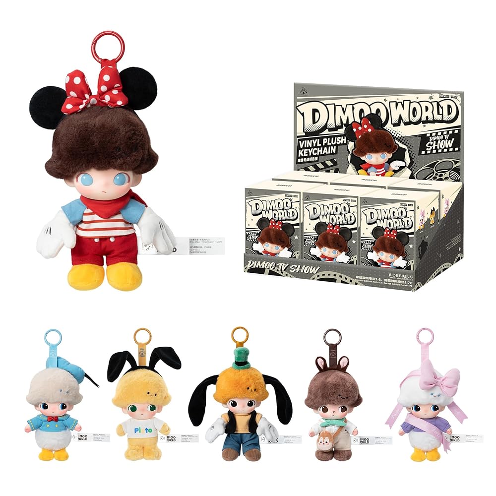 DIMOO WORLD x DISNEY Series-Vinyl Plush Keychain